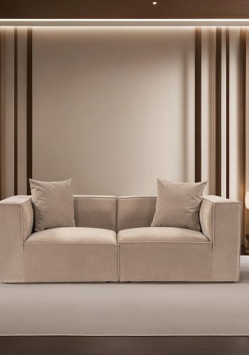 NORDVRK Sora 2 - Cappuccino 2-seters sofa