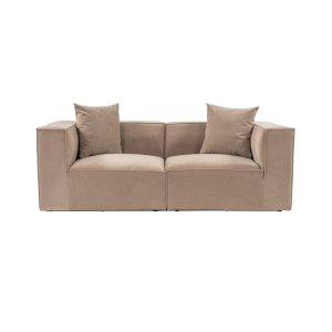 NORDVÄRK Sora 2 2 pers. sofa - cappuccino stof