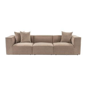 NORDVÄRK Sora 3 3 pers. sofa - cappuccino stof