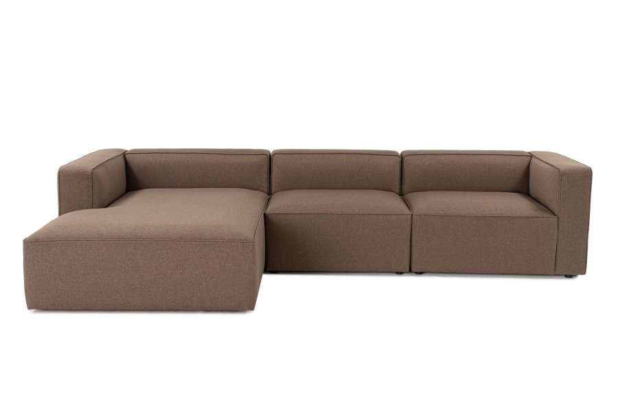 NORDVRK Mora XL (ChlLeft-O1-1R) - Brun hjrnesofa