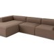 NORDVRK Mora XL (ChlLeft-O1-1R) - Brun hjrnesofa