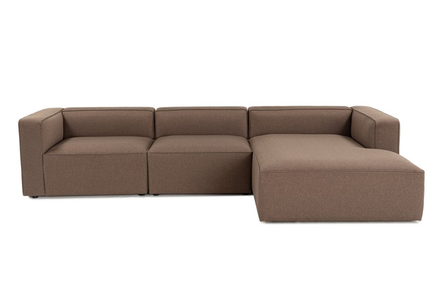NORDVRK Mora XL (L1-O1-ChlRight) - Brun hjrnesofa