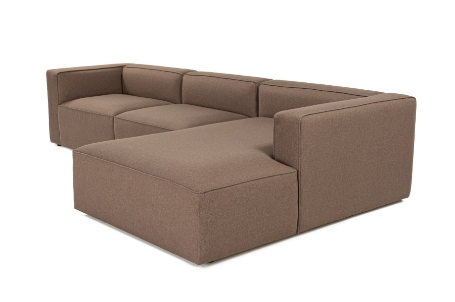 NORDVRK Mora XL (L1-O1-ChlRight) - Brun hjrnesofa