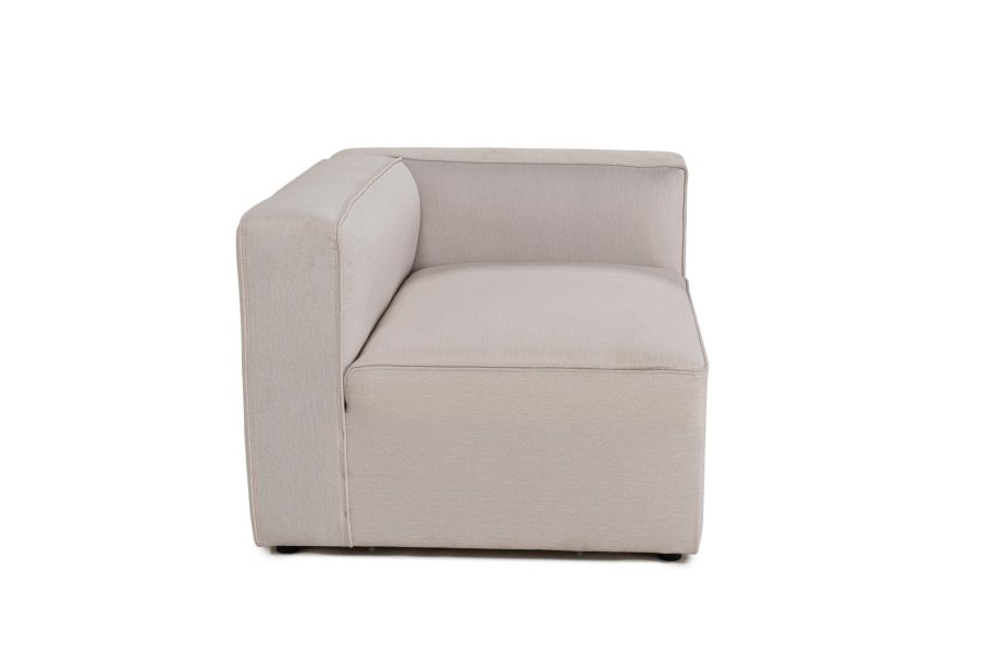 NORDVÄRK Mora XL 2 pers. sofa - ecru stoff og plast