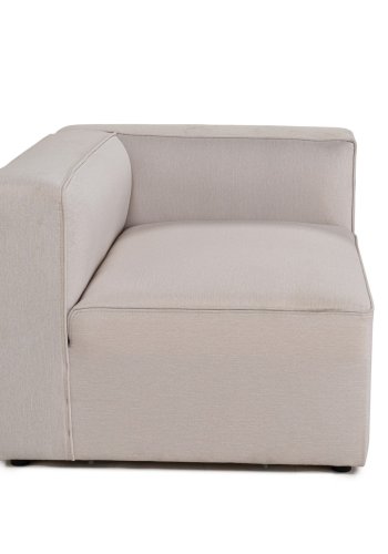 NORDVÄRK Mora XL 2 pers. sofa - ecru stoff og plast