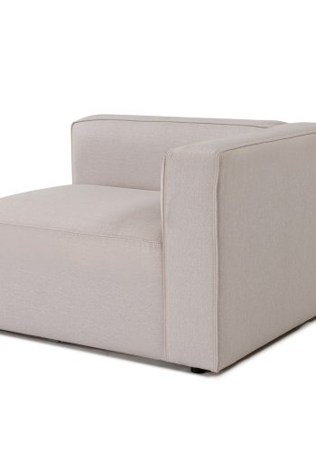 NORDVÄRK Mora XL 2 pers. sofa - ecru stoff og plast