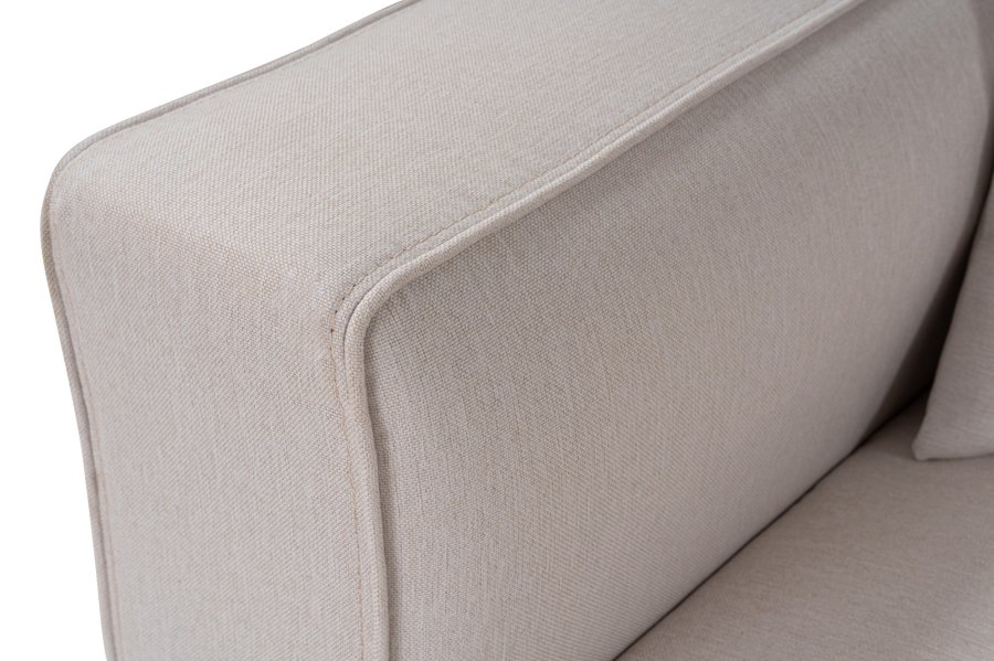 NORDVÄRK Mora XL 2 pers. sofa - ecru stoff og plast