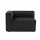 NORDVÄRK Mora XL 2-seters sofa - antrasittgrtt stoff og plast