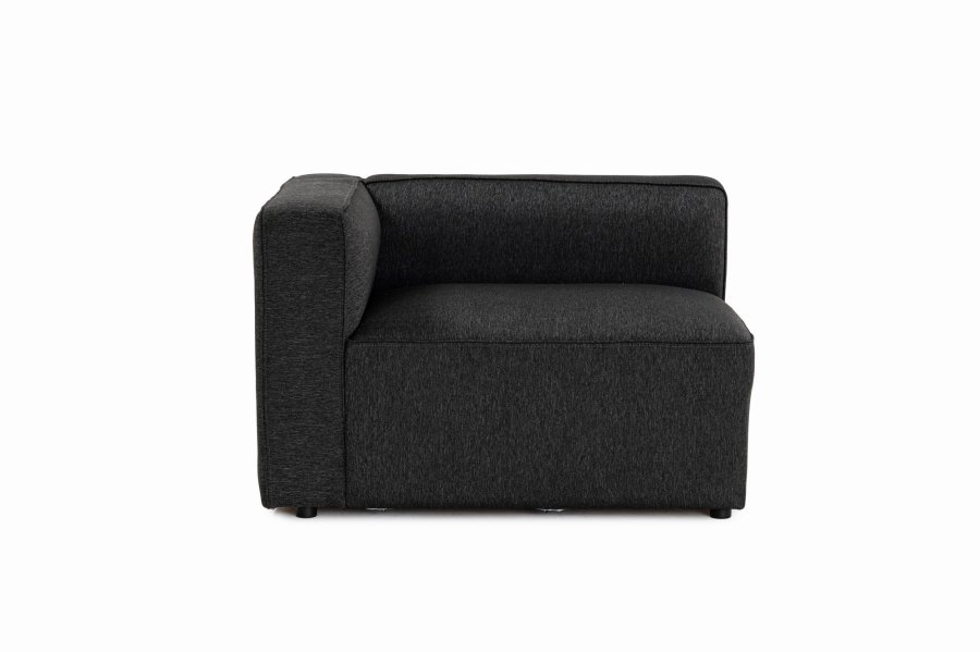 NORDVÄRK Mora XL 2-seters sofa - antrasittgrtt stoff og plast