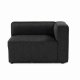 NORDVÄRK Mora XL 2-seters sofa - antrasittgrtt stoff og plast