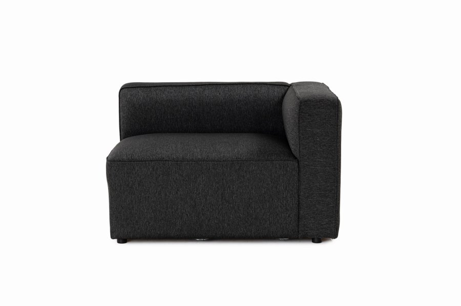 NORDVÄRK Mora XL 2-seters sofa - antrasittgrtt stoff og plast