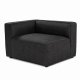 NORDVÄRK Mora XL 2-seters sofa - antrasittgrtt stoff og plast