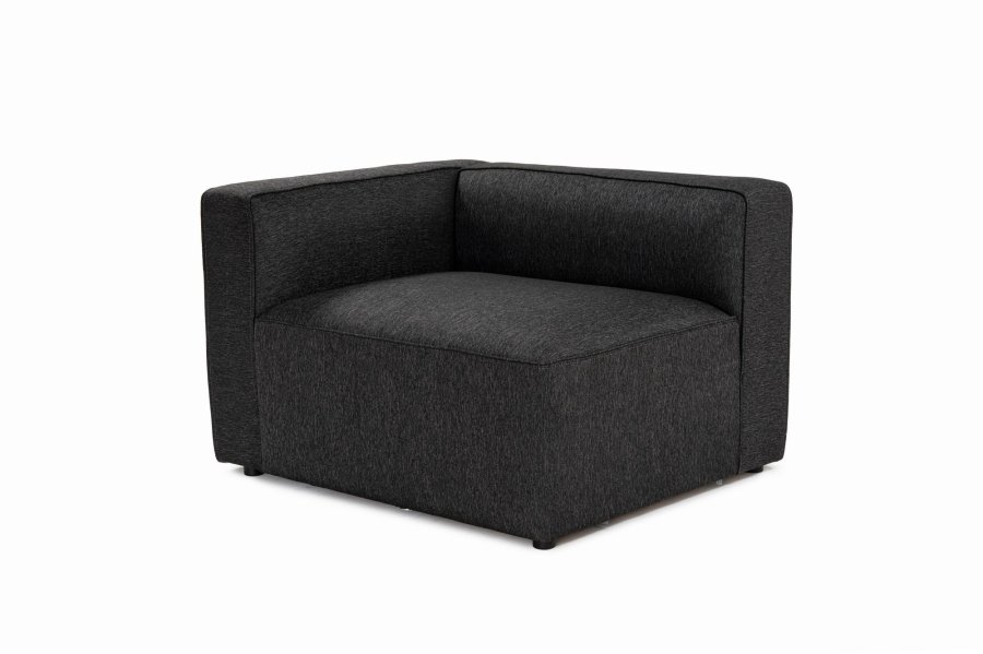 NORDVÄRK Mora XL 2-seters sofa - antrasittgrtt stoff og plast