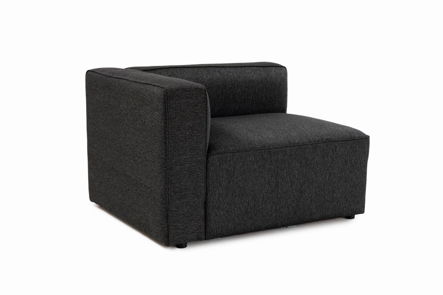 NORDVÄRK Mora XL 2-seters sofa - antrasittgrtt stoff og plast
