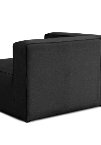 NORDVÄRK Mora XL 2-seters sofa - antrasittgrtt stoff og plast