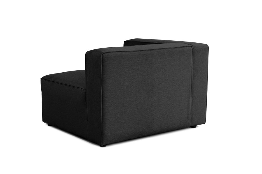 NORDVÄRK Mora XL 2-seters sofa - antrasittgrtt stoff og plast