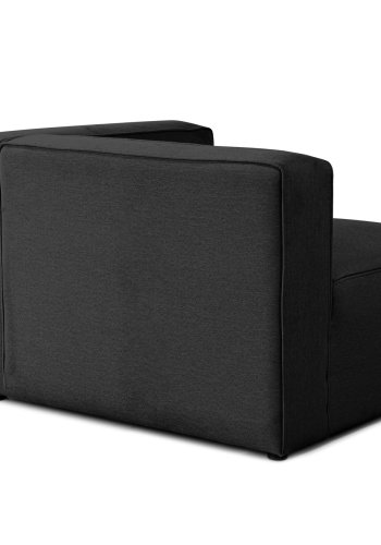 NORDVÄRK Mora XL 2-seters sofa - antrasittgrtt stoff og plast
