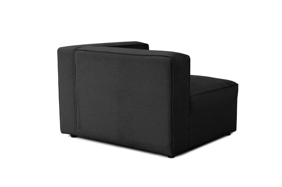 NORDVÄRK Mora XL 2-seters sofa - antrasittgrtt stoff og plast
