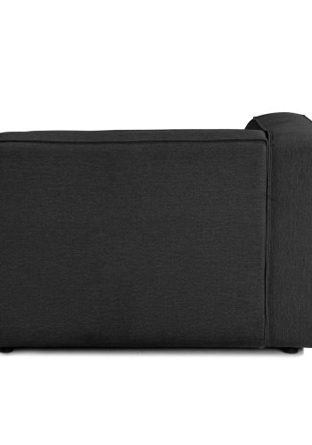 NORDVÄRK Mora XL 2-seters sofa - antrasittgrtt stoff og plast