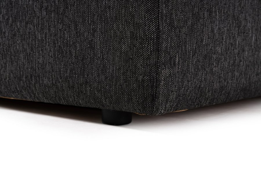 NORDVÄRK Mora XL hjrnesofa (CHLLenft -1H), venstre - antracitgr stof og plastik