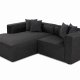 NORDVRK Mora XL Hyre hjrne (L1-CHLR hyre) - Antrasitt hjrnesofa