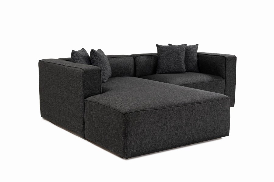 NORDVRK Mora XL Hyre hjrne (L1-CHLR hyre) - Antrasitt hjrnesofa