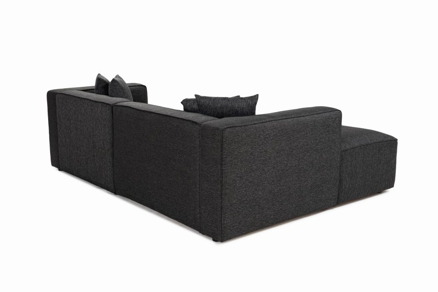 NORDVRK Mora XL Hyre hjrne (L1-CHLR hyre) - Antrasitt hjrnesofa