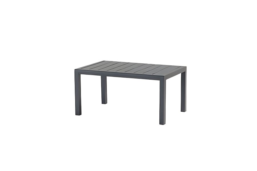 NORDVRK Arya utendrs salongsett, m. 2 stoler, 1 sofa, 1 bord, antrasittputer - antrasitt aluminium