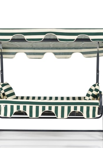 NORDVRK Olea 2 utendrs trippelhengende sofa - flerfarget polyesterstoff og metall