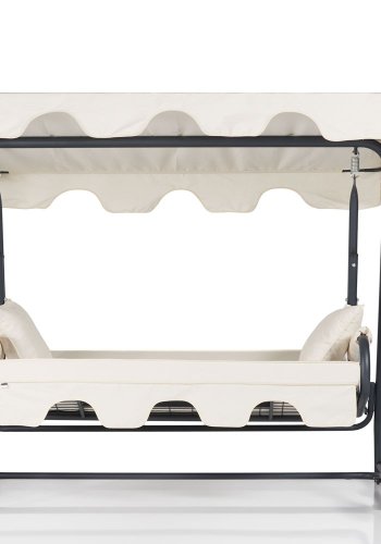 NORDVRK Olea 9 utendrs trippelhengende sofa - flerfarget polyesterstoff og metall