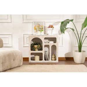 NORDV&Auml;RK Lessa - Travertinkonsoll