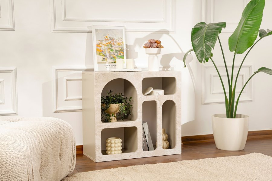 NORDV&Auml;RK Lessa - Travertinkonsoll