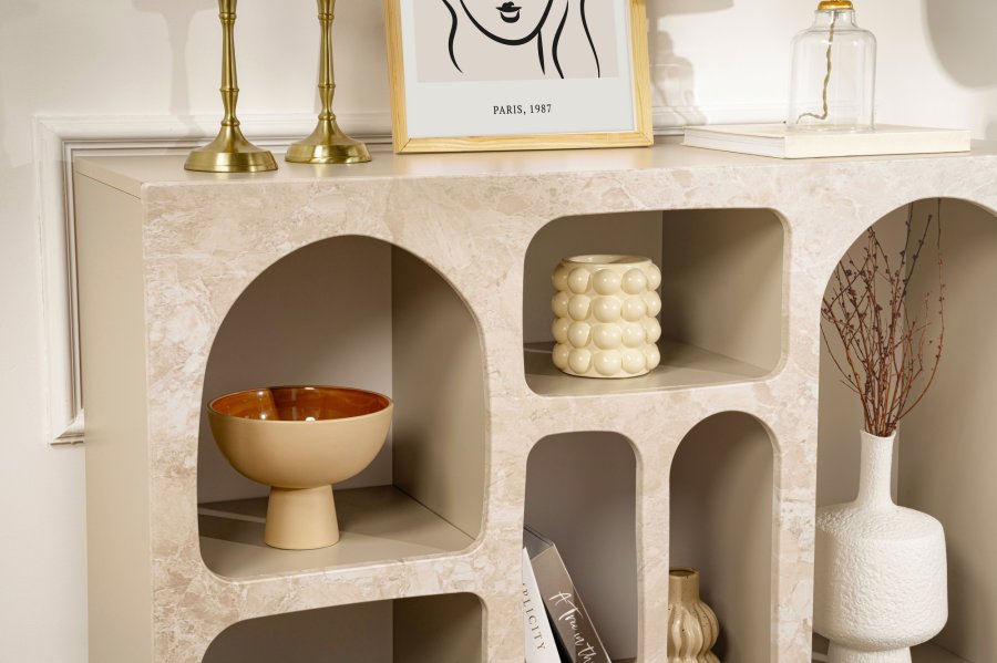 NORDV&Auml;RK Liva 120 - Travertinkonsoll