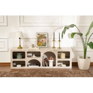 NORDV&Auml;RK Ferlis - Travertinkonsoll