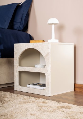 NORDV�RK Lorin � Travertin Nattbord