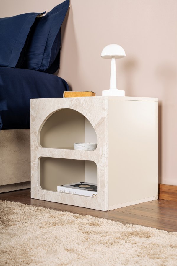 NORDV�RK Lorin � Travertin Nattbord