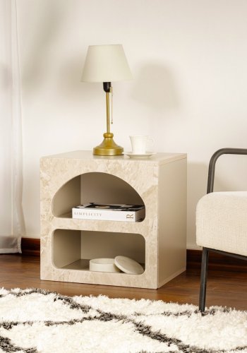NORDV�RK Lorin � Travertin Nattbord