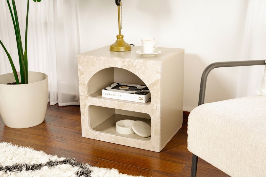 NORDV�RK Lorin � Travertin Nattbord