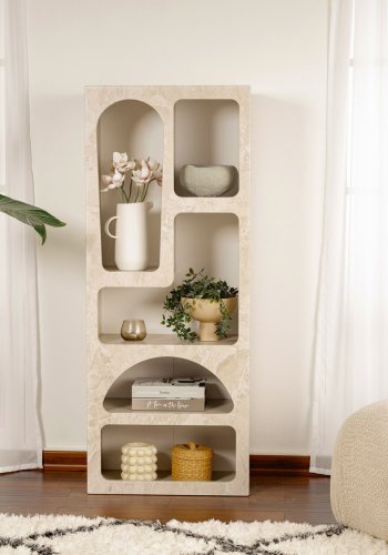 FUNZI LIVING Ven�s - Travertin bokhylle