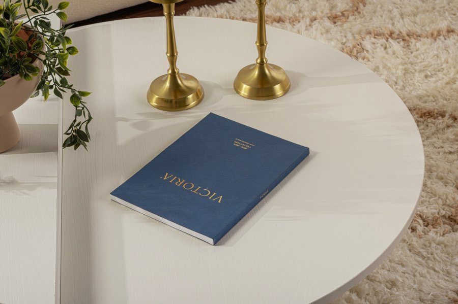 NORDVRK Orion salongbord - hvit tremelamin (sett med 2)