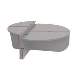 NORDVRK Orion soffbord - honungs ekfrgad melamin (set om 2)