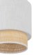 TK Boho loftlampe - natur str og hvid stof