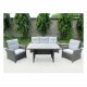 VENTURE DESIGN Brentwood hagesofasett - gr rotting og plast