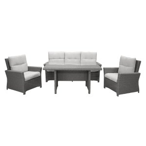 VENTURE DESIGN Brentwood have sofast - gr rattan og plastik