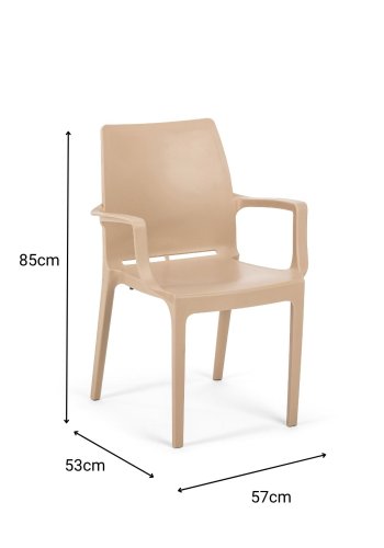 NORDVÄRK Eve - Lysebrun stol