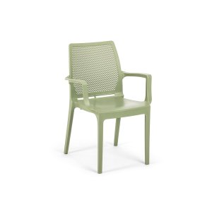 NORDVÄRK Icon spisebordsstol, m. armln - grn polypropylen