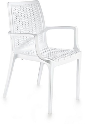 NORDVÄRK Rattan - Hvid v2-stol