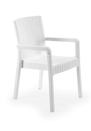 NORDVÄRK Rattan Royale - Hvid stol