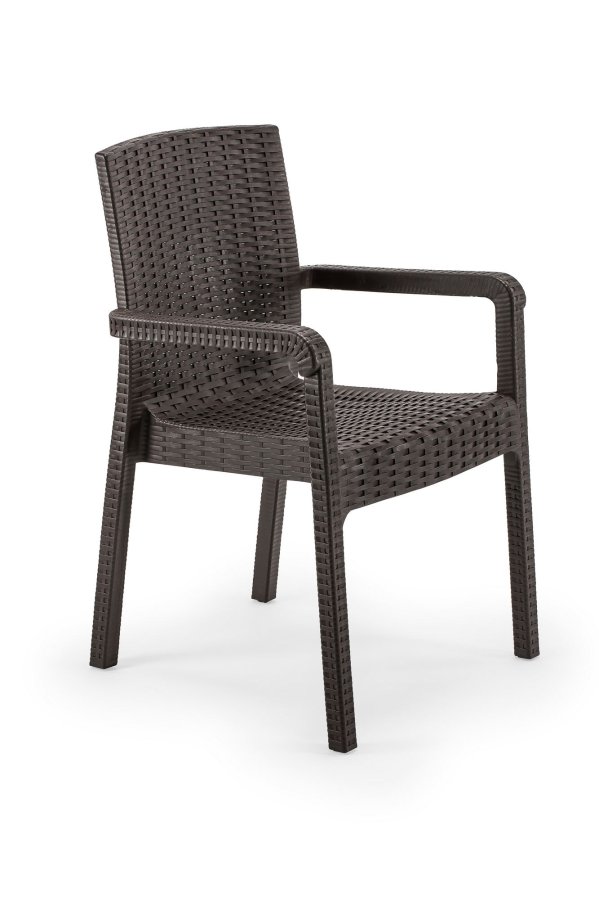 NORDVÄRK Rattan Royale - mrkebrun stol