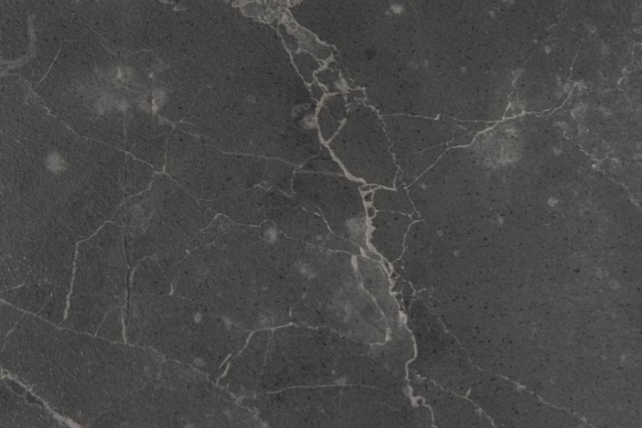 ACT NORDIC Strington Beistelltisch, rechteckig – schwarzes Melamin mit Izmir-Marmormuster/schwarzer Stahl (35x43)